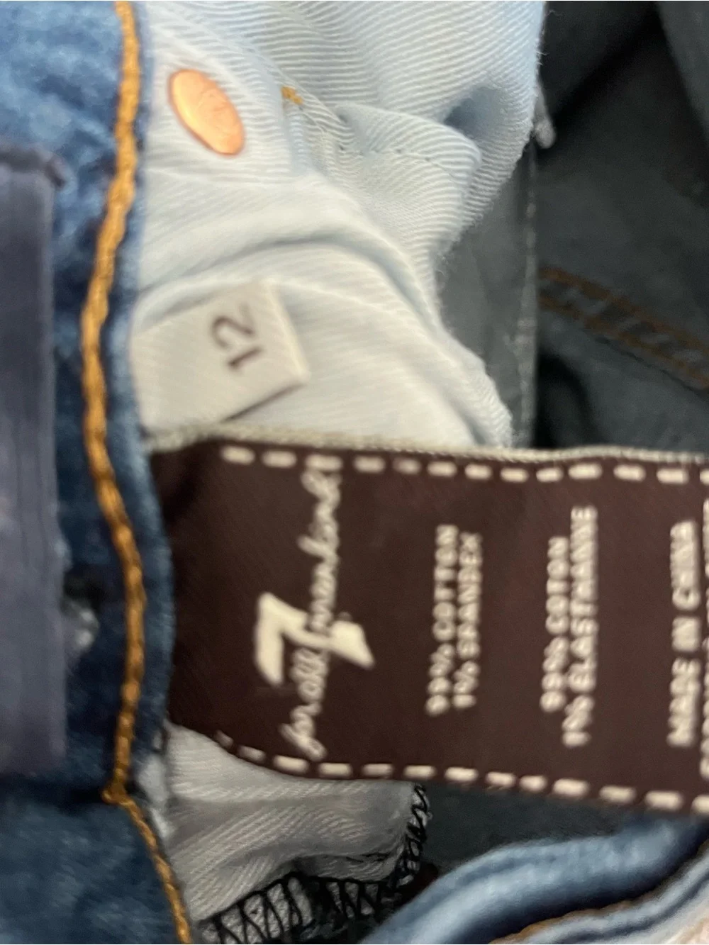 Boys size 12 7 for all mankind boys Paxton jeans